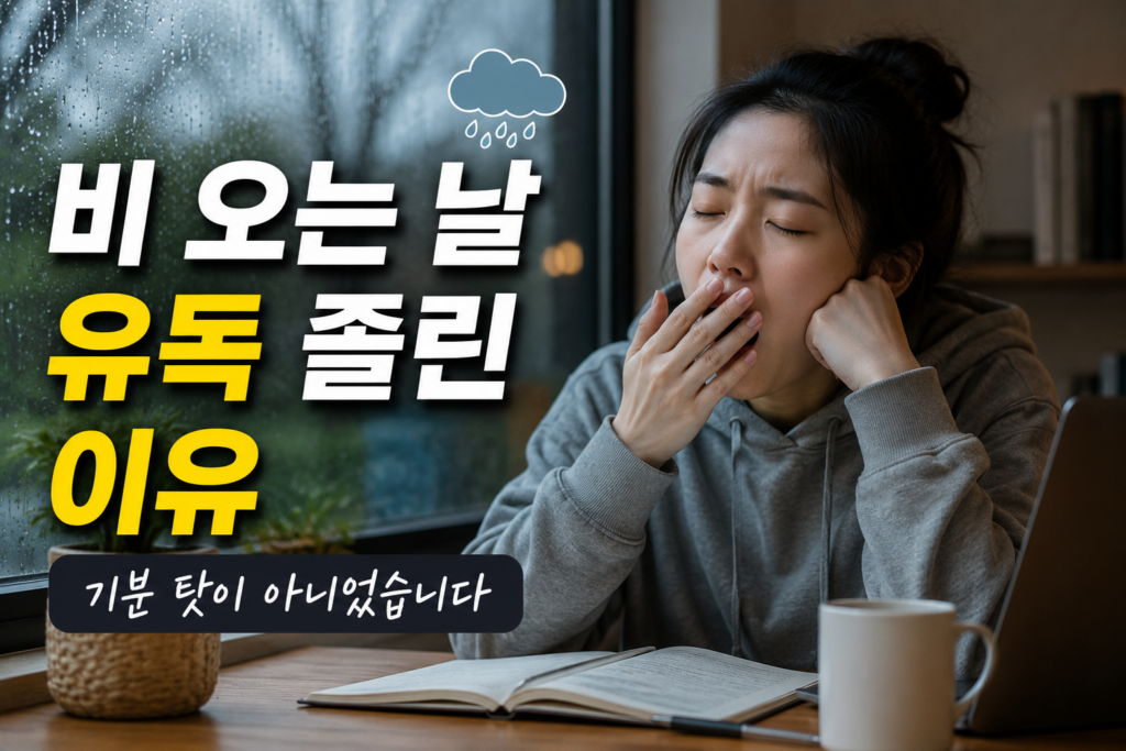 비 오는 날 유독 졸린 이유와 과학적 원인